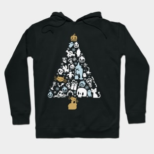 Cat Lovers Cute and Funny Holiday Tree Christmas Hoodie